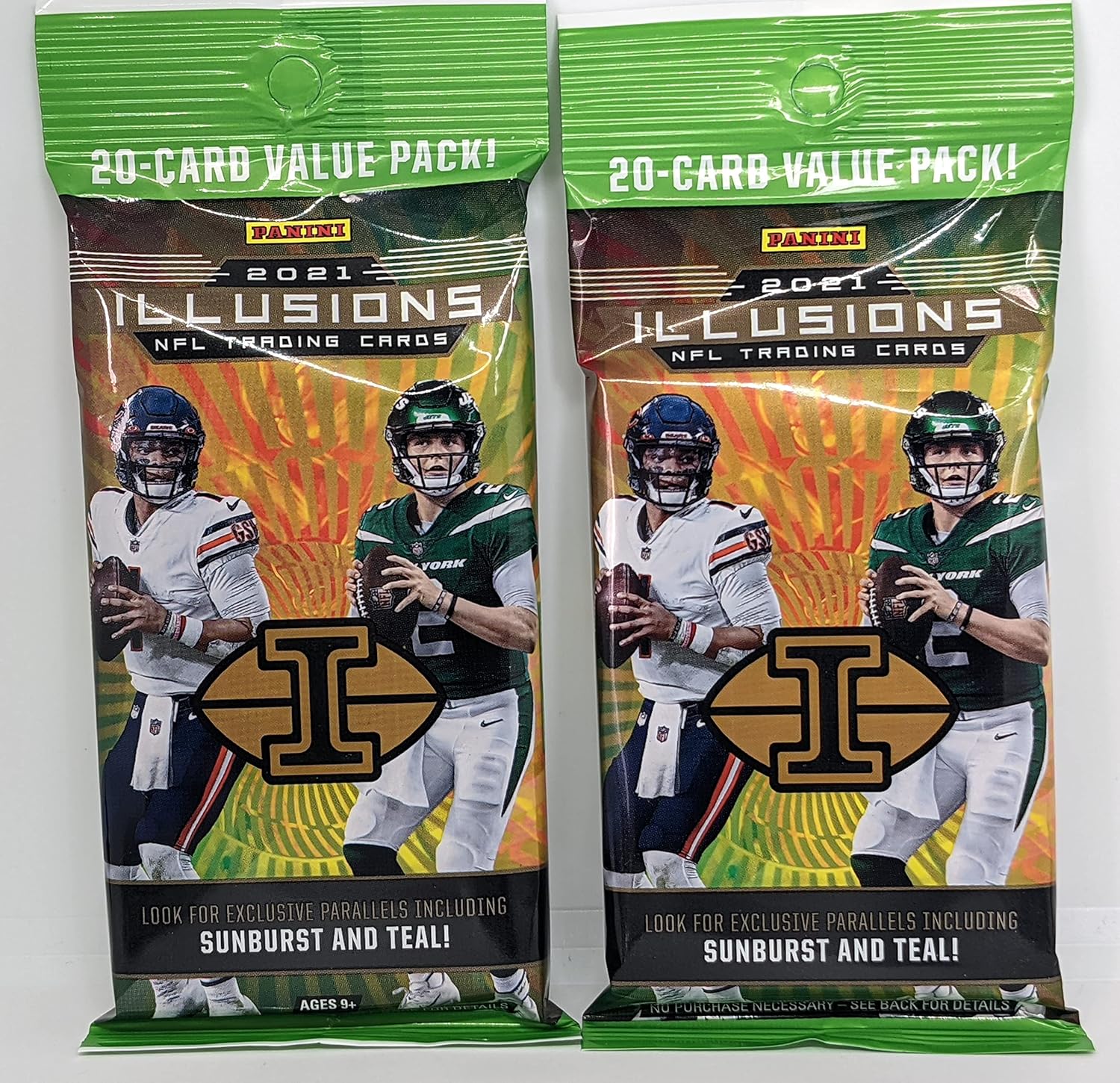 Pair 2021 Panini Illusions NFL Football Value Fat Packs (40