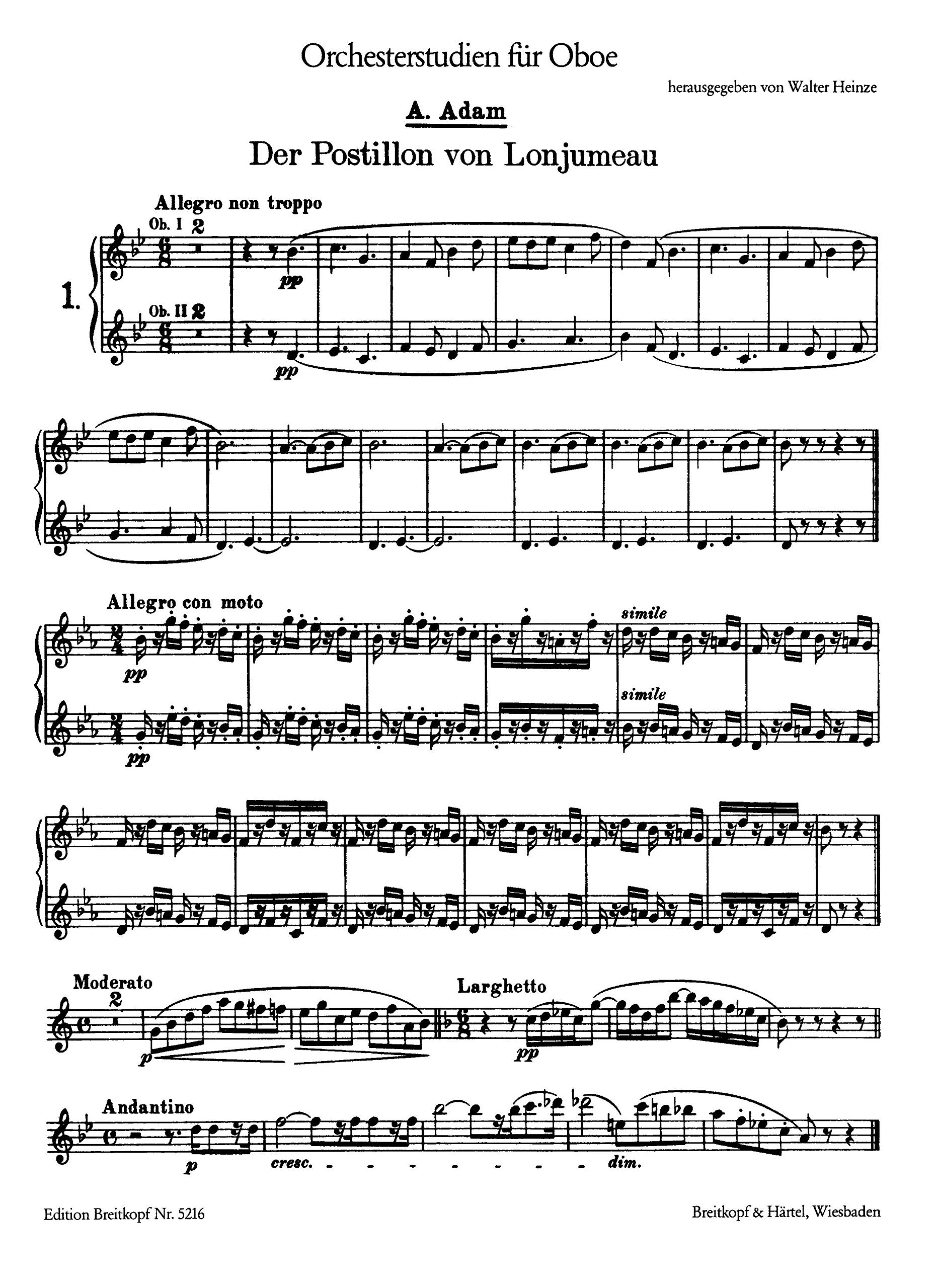 Orchesterstudien für Oboe Heft 2 (EB 5216)