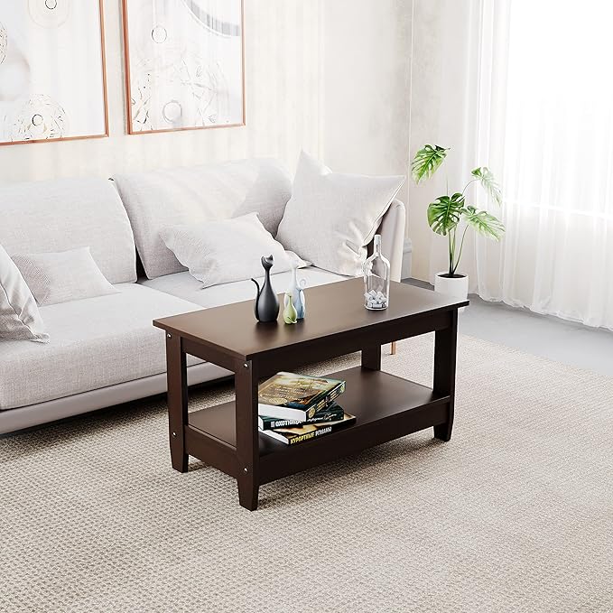 Nilkamal Baron Engineered Wood Center Table | Coffee Table with Shelf ...