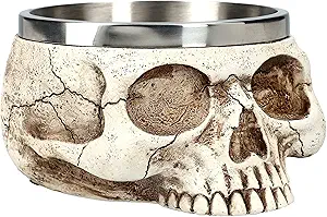 Pacific Giftware Skull Smugdge Bowl, 5.5-inch Length, Resin