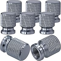 Vista 51 de 4 piezas de tapas de válvula de neumático con estilo púas, cubiertas de válvula de neumático universales de aleación de aluminio a prueba de polvo