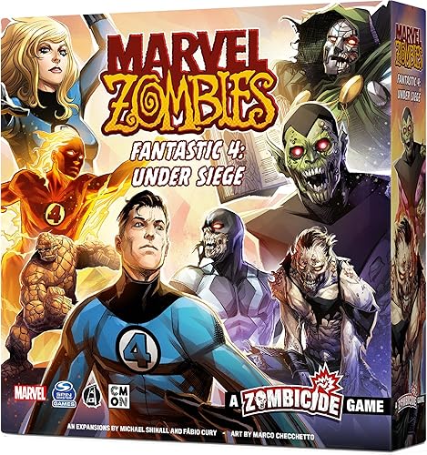 Marvel Zombies: A Zombicide Game - Fantastic 4: Under Siege - ¡Defiende o corrompe a la primera familia de Marvel en el Apocalipsis! Juego de