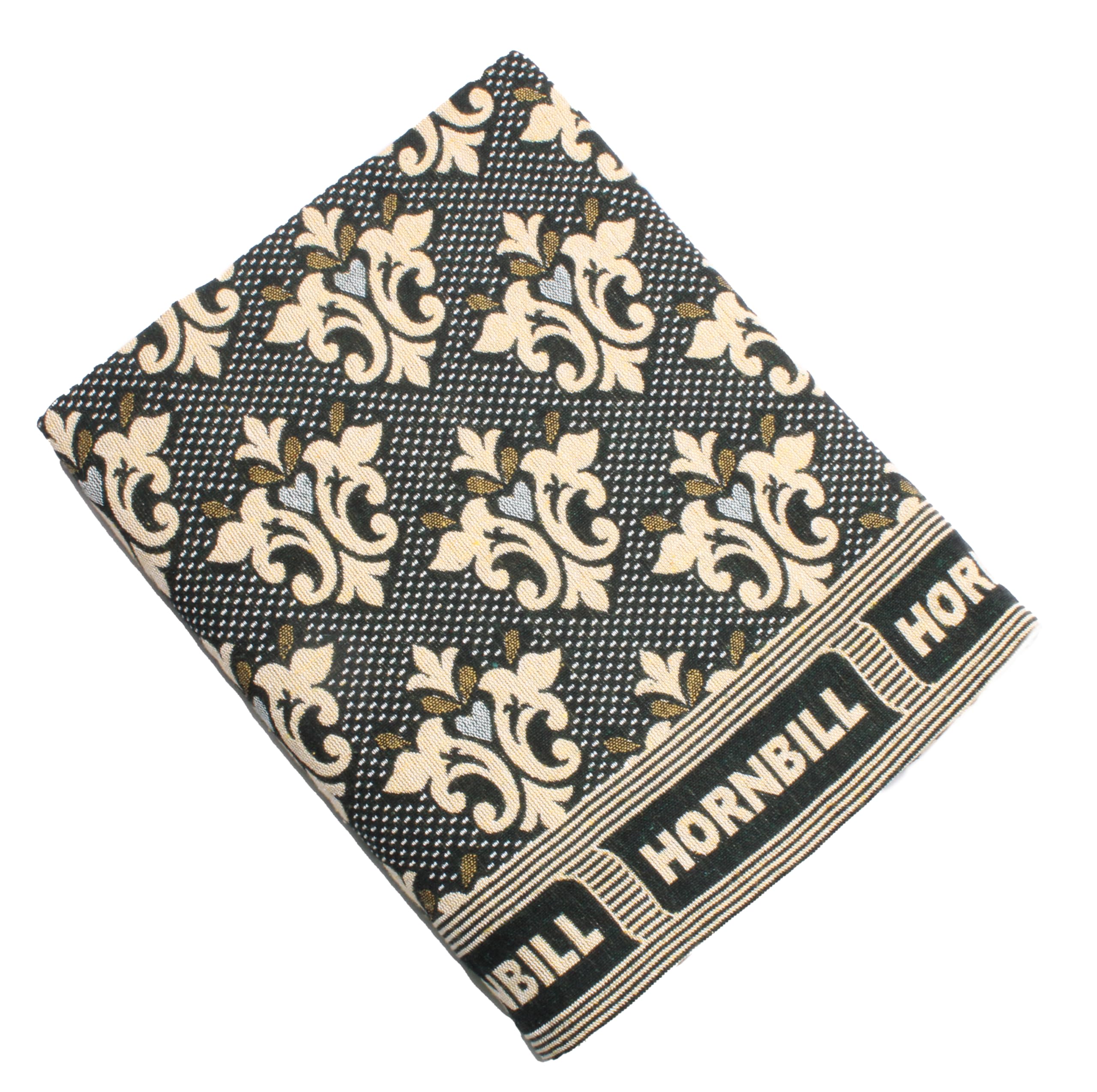 Hornbill Enterprises Premium Blanket Quality Single Size Solapur Cotton Chaddar / 100% Cotton Blanket/Bedsheet/Reversible Blanket for Daily use (60x90 inches) Set of 1 (Green Double)