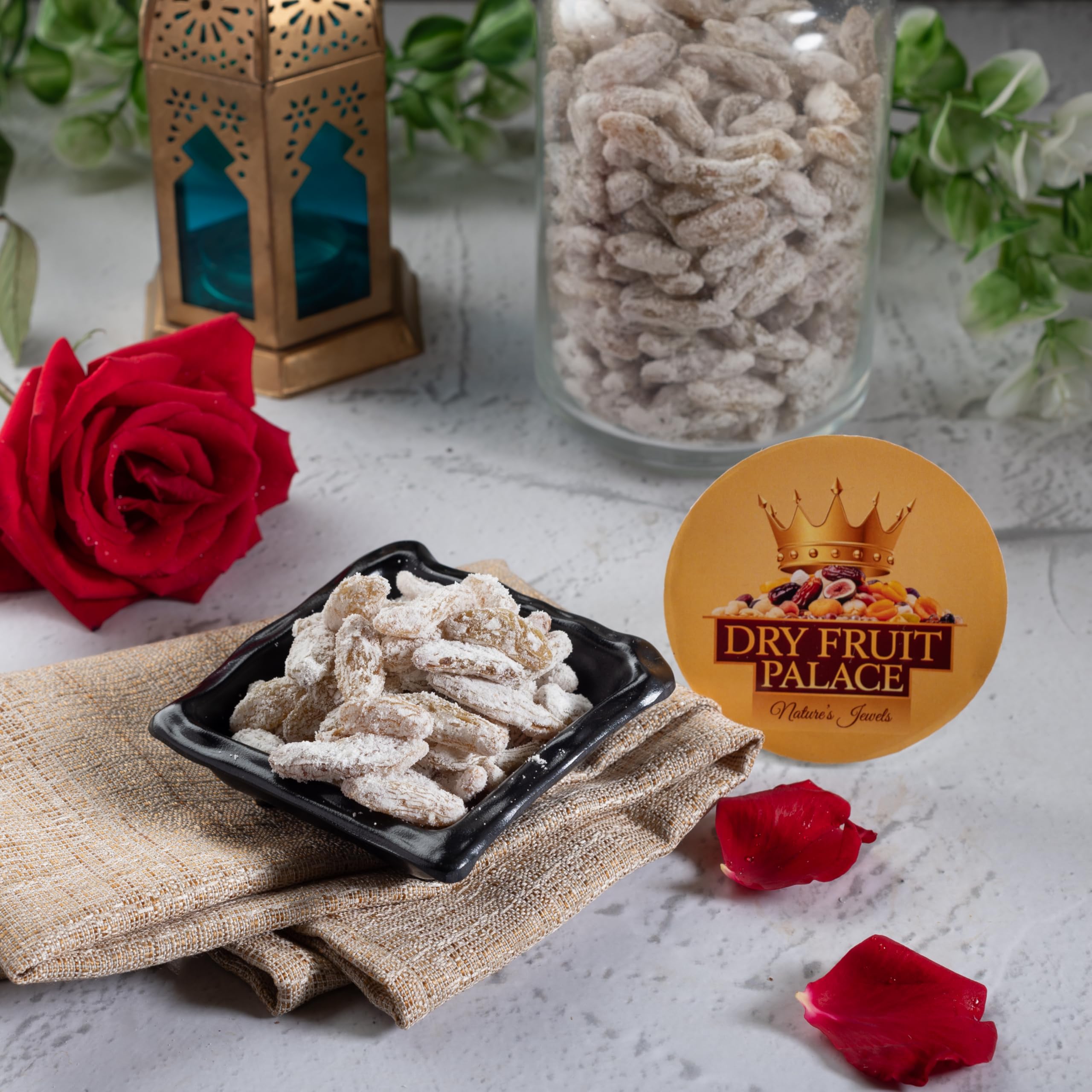 Dry Fruit Palace Premium Kishmish Rose, White Coated Raisins (50 gm) 1
