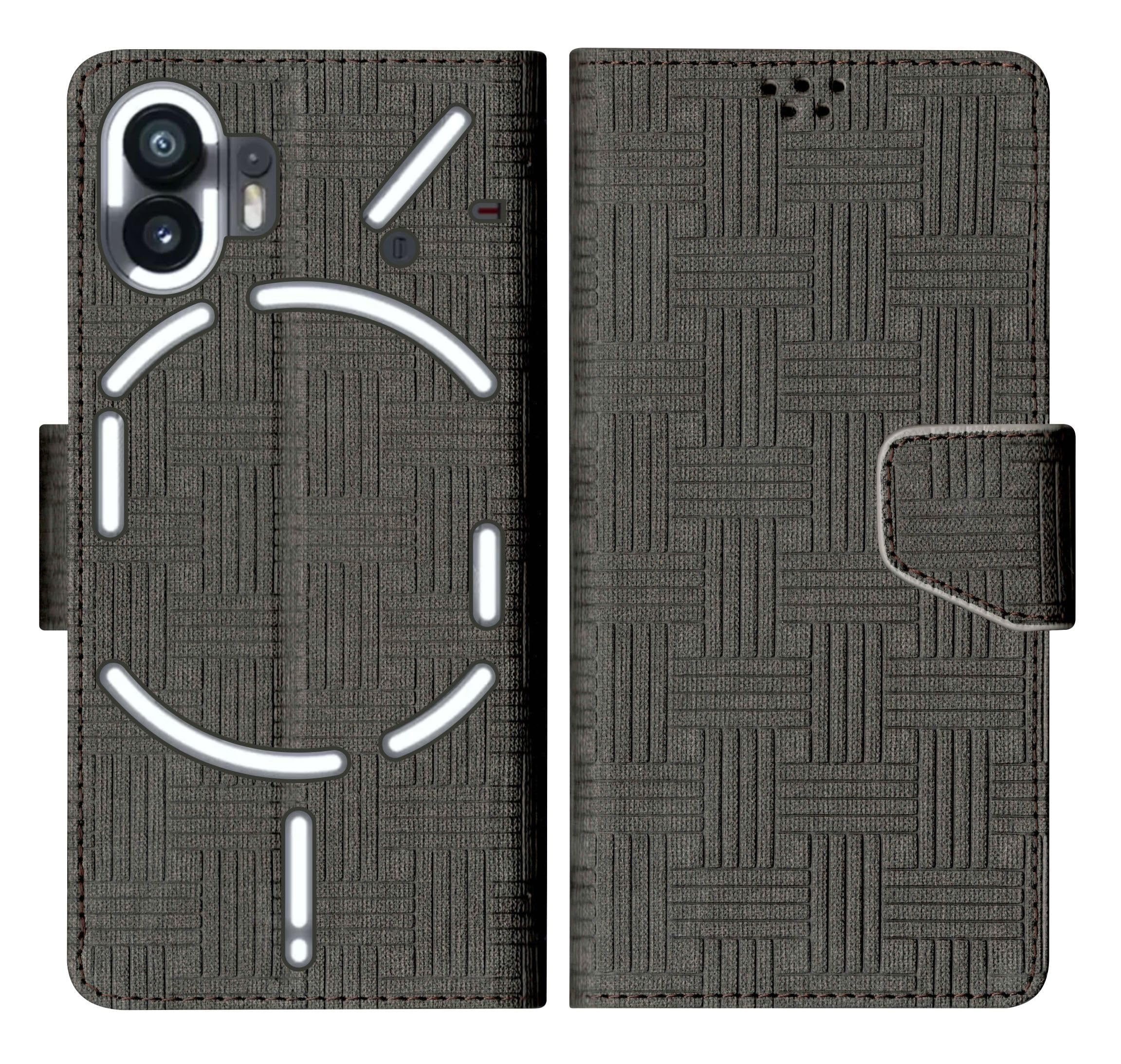SBMS Flip Cover for Nothing Phone (2) Back Cover Case with Magnatic Closure | Inbuilt Stand | Card & Money Pocket (Mat Black) (B0CBSLTMMC) Amazon Price History, Amazon Price Tracker