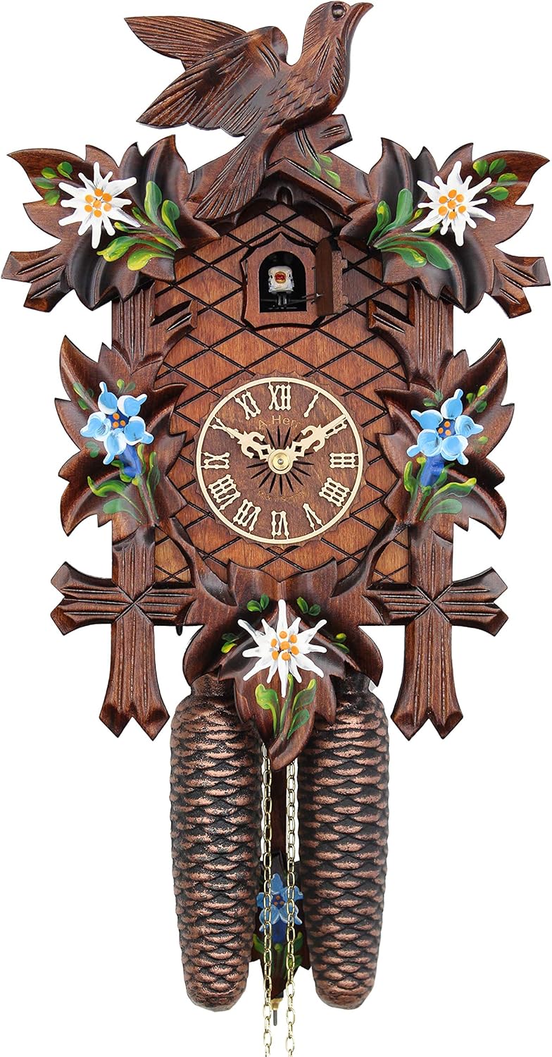 Cuckoo Clock - Alpine Flowers