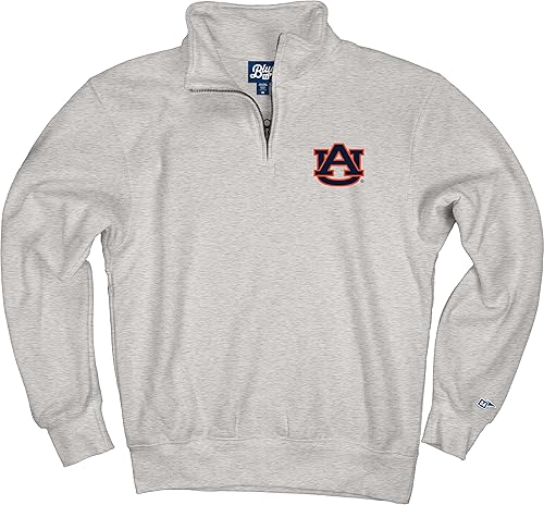 Miniatura 88 de Blue 84 Sudadera con cremallera de un cuarto para hombre de la NCAA Gris