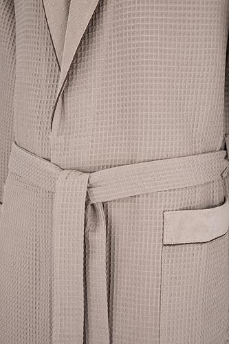 Revise RE-519 Wafelpiqué Badjas Revise RE-519 Badjas Voor Heren – 100% Katoen Wafelpiqué | Lichtgewicht & Elegant | Universele Maten XS-5XL | Voor Thuis, Spa & Hotel Lichte Ochtendjas