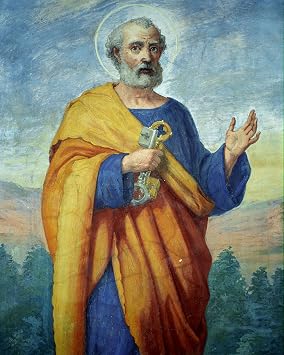 Autom co Catholic Print Picture - St. Peter SH - 8" x 10" Unframed Art Print for Living Room
