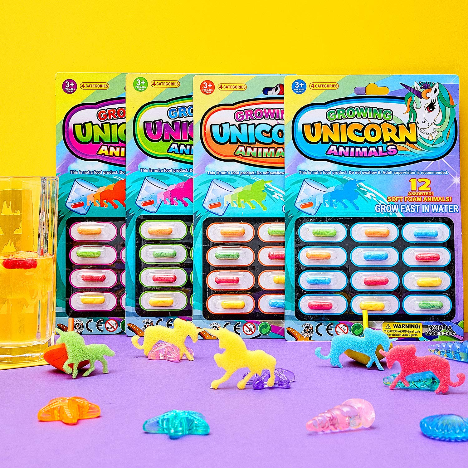 Sumind 8 Packs Magic Grow Capsules Growing Animal Creatures Magic