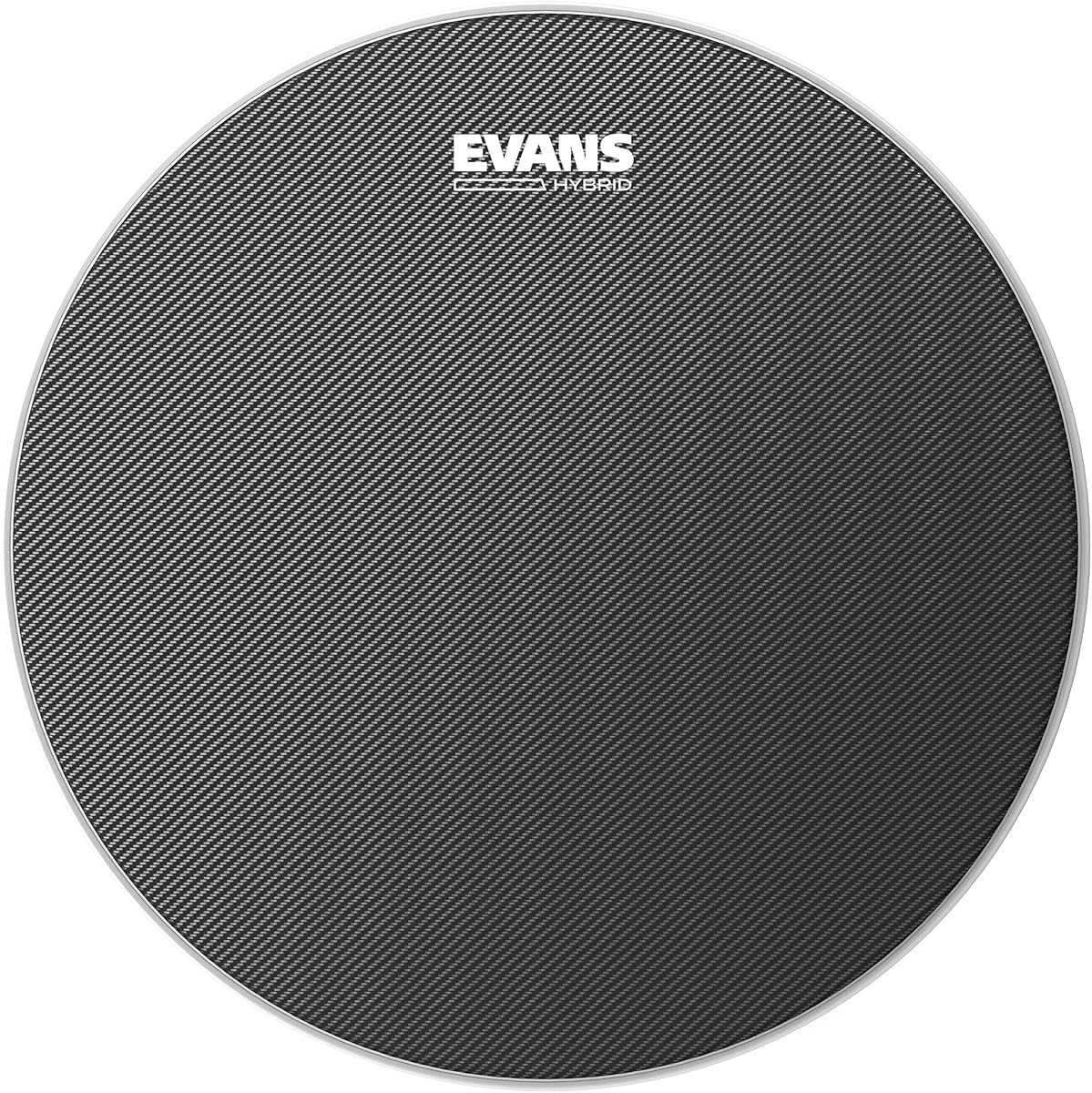 Evans Hybrid Drumhead - Hybrid Marching Snare Drum Head - For Sensitivity, Dynamic Range - Enhances Projection, Durability - Grey, 14 Inch