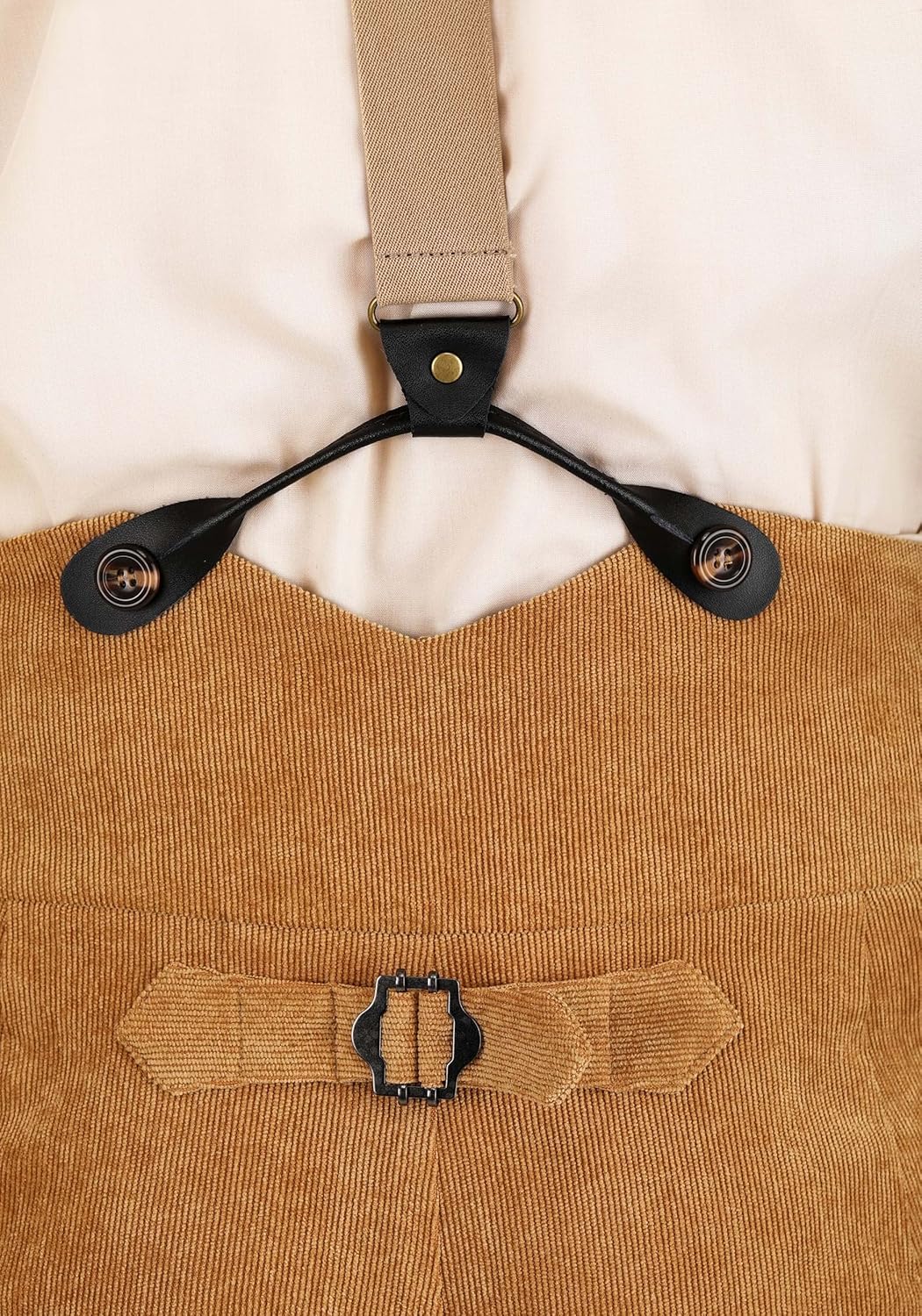 Men's Titanic Jack Dawson Costume - Classic Movie Character Cosplay Outfit with Overalls, Suspenders & Vest - Image 7