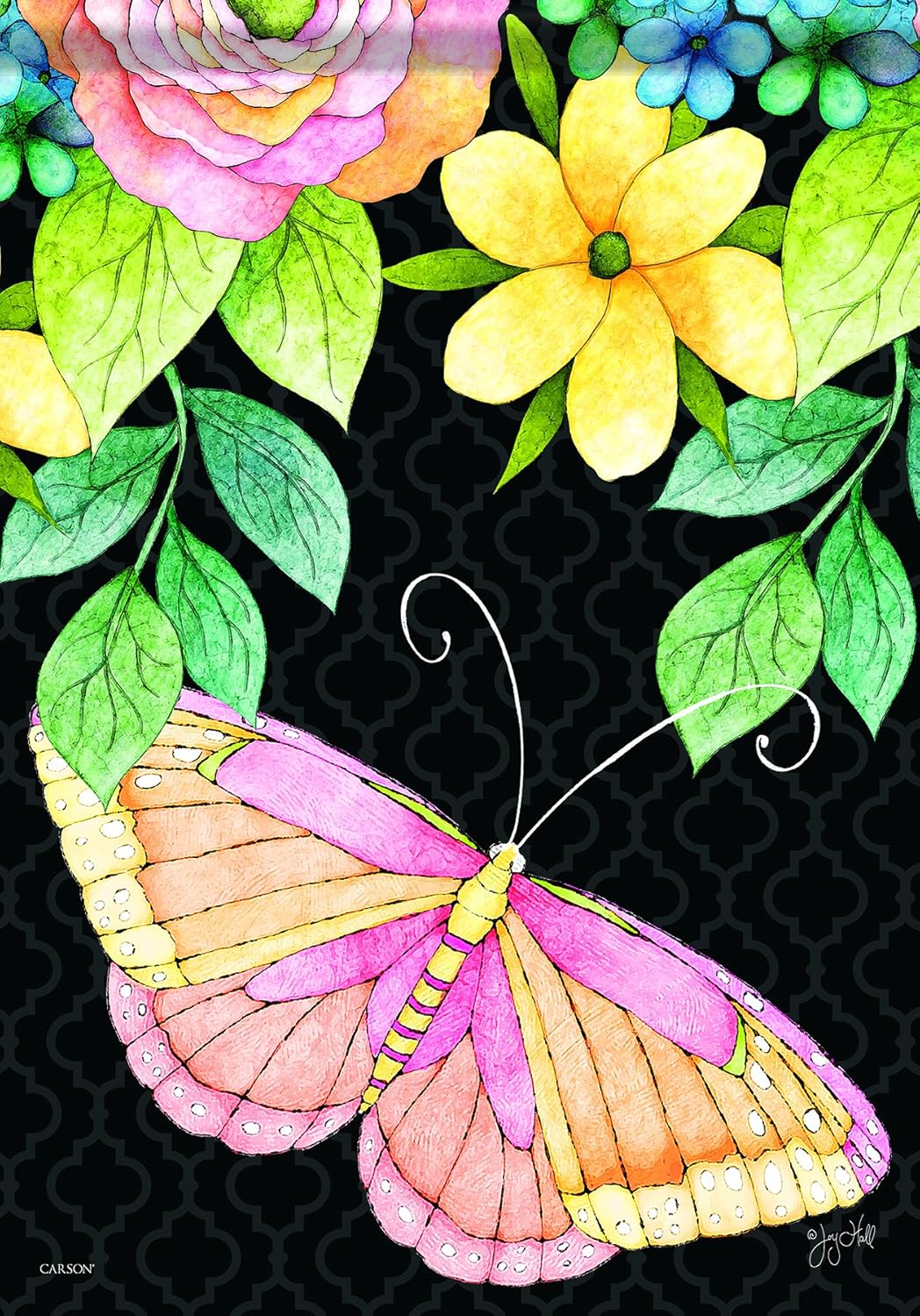 Carson Home Accents Flagtrends Classic Garden Flag, Welcome Chickadee House