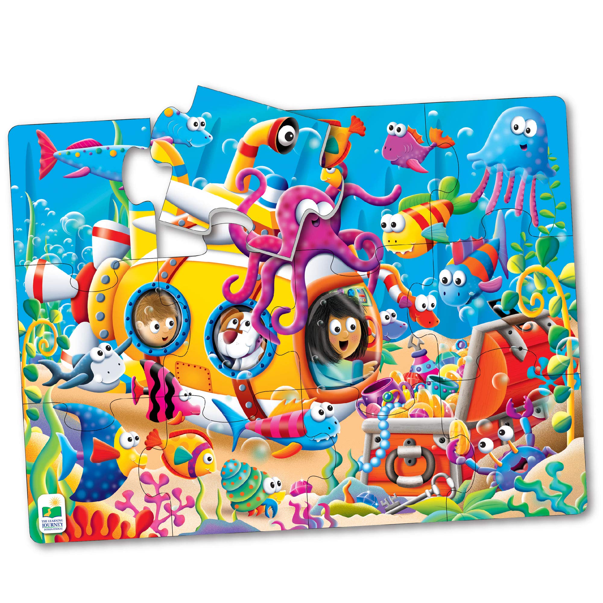 The Learning JourneyMy First Big Floor Puzzle - Ocean Friends - 12-Piece Toddler Puzzle (2 X 1.5 Feet) - Educational Gifts For Boys & Girls Ages 2 And Up (108758)