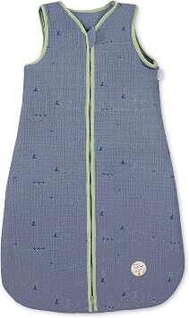 Emmis Garden Muslin Sleeping Bag, 70 cm, Blue