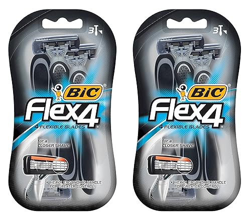 Bic Bic Flex 4 afeitadoras desechables, 3 unidades (paquete de 2)