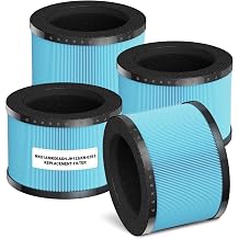 MK01 DH-JH12 Filter For AROEVE MK01 and for VOOPNU DH-JH12 Air Purifier | Compatible with AROEVE MK06,Kloudi DH-JH01,Tolife TZ-K1 Air Purifier filter For Smoke Pollen Dander Hair Smell 4pack