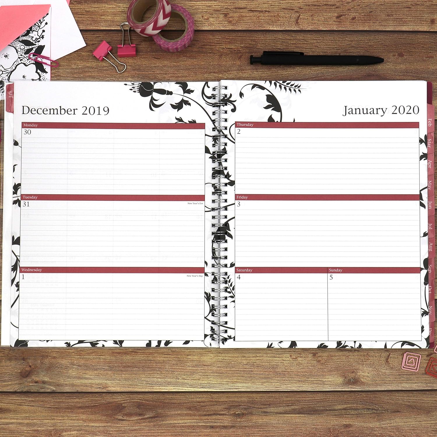 Blue Sky 2020 Weekly & Monthly Planner, Flexible Cover, Twin-Wire Binding, 8.5" x 11", Analeis