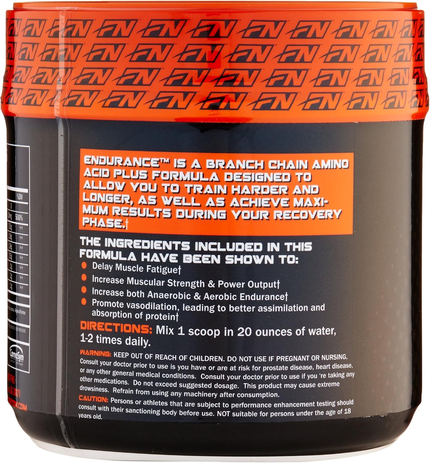 Formutech Nutrition Endurance BCAA Plus, Designed for Training Harder and Longer with Beta Alanine, Orange