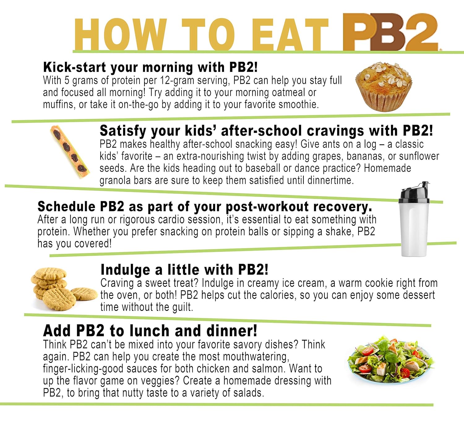 PB2 Powdered Peanut Butter, 1lb Jar (2-pack)