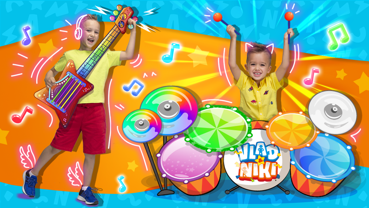 Vlad e Niki: Piano Infantil. Jogo de música para meninos e meninas