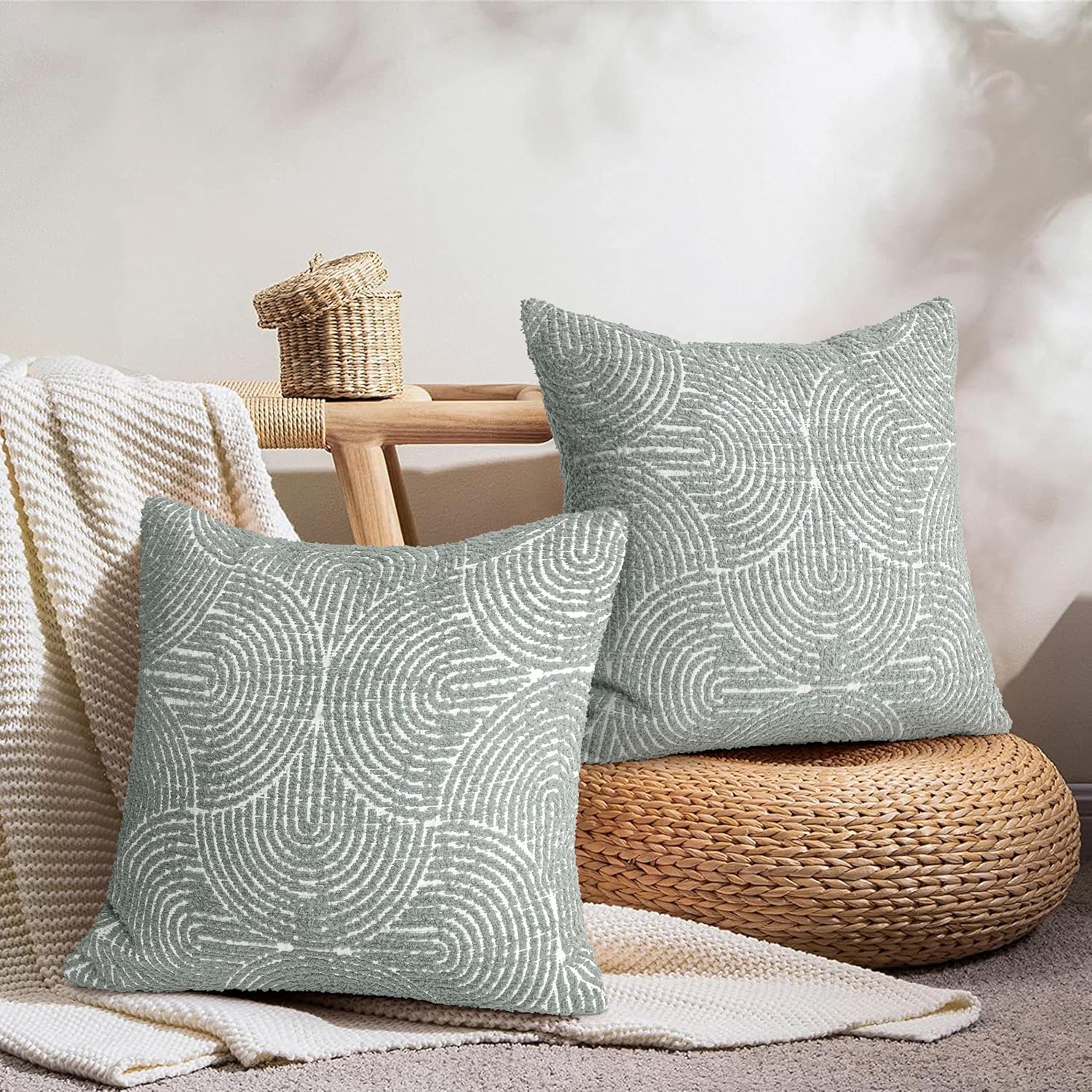 AELS Boho Rainbow Pillow Covers view 6