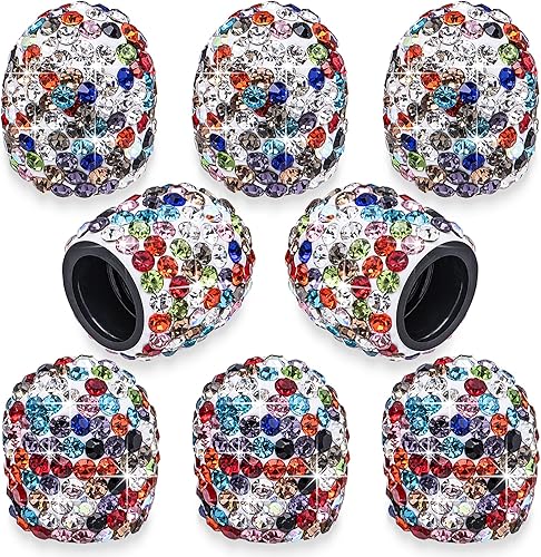 Vista 22 de 4 tapas de válvula de vástago de neumático con diamantes de cristal brillante, a prueba de polvo, tapas universales para válvulas de neumáticos