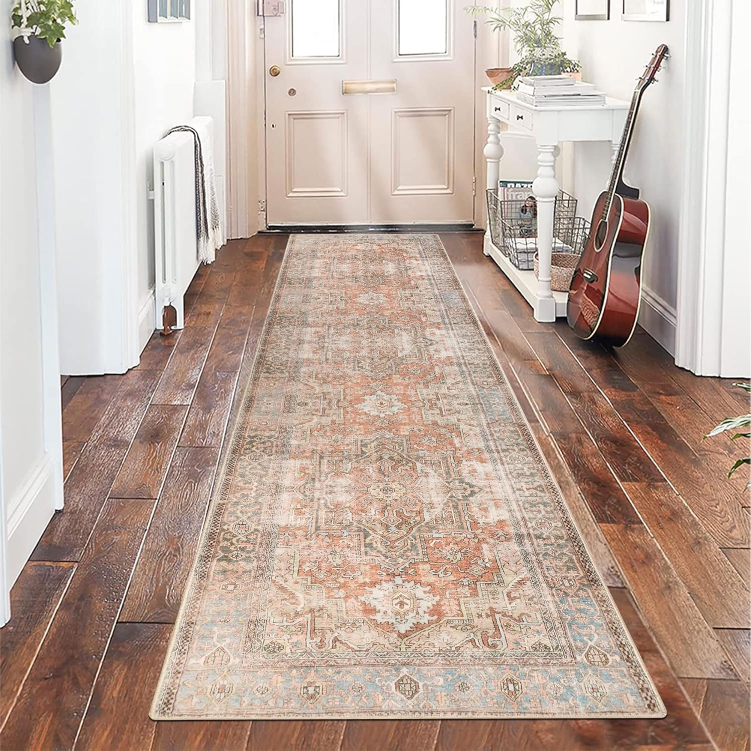 famibay Hallway Runner Rug 8 ft, Boho Kitchen Runner Rug