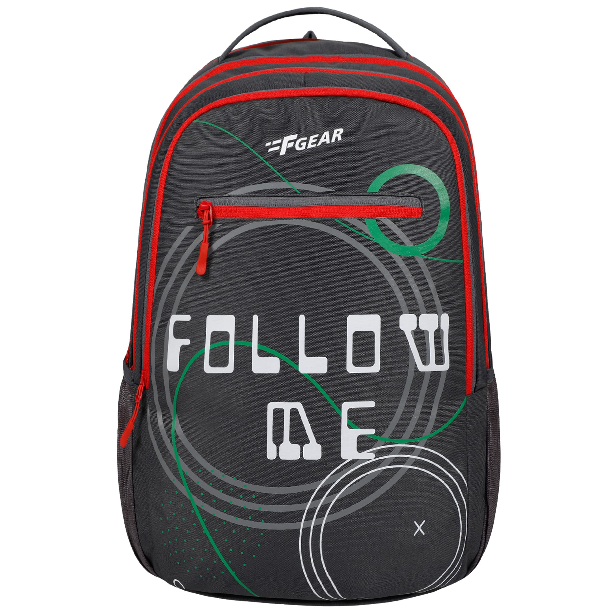 F Gear Follow me 35L Grey Red |4 Compartments Large Casual backpack with Organizer Bottle compartment Water resistant lightweight, Gifts for Men Women Boys Girls, College/School/Tuition/Travel Bag (B0C38S8YNM) Amazon Price History, Amazon Price Tracker
