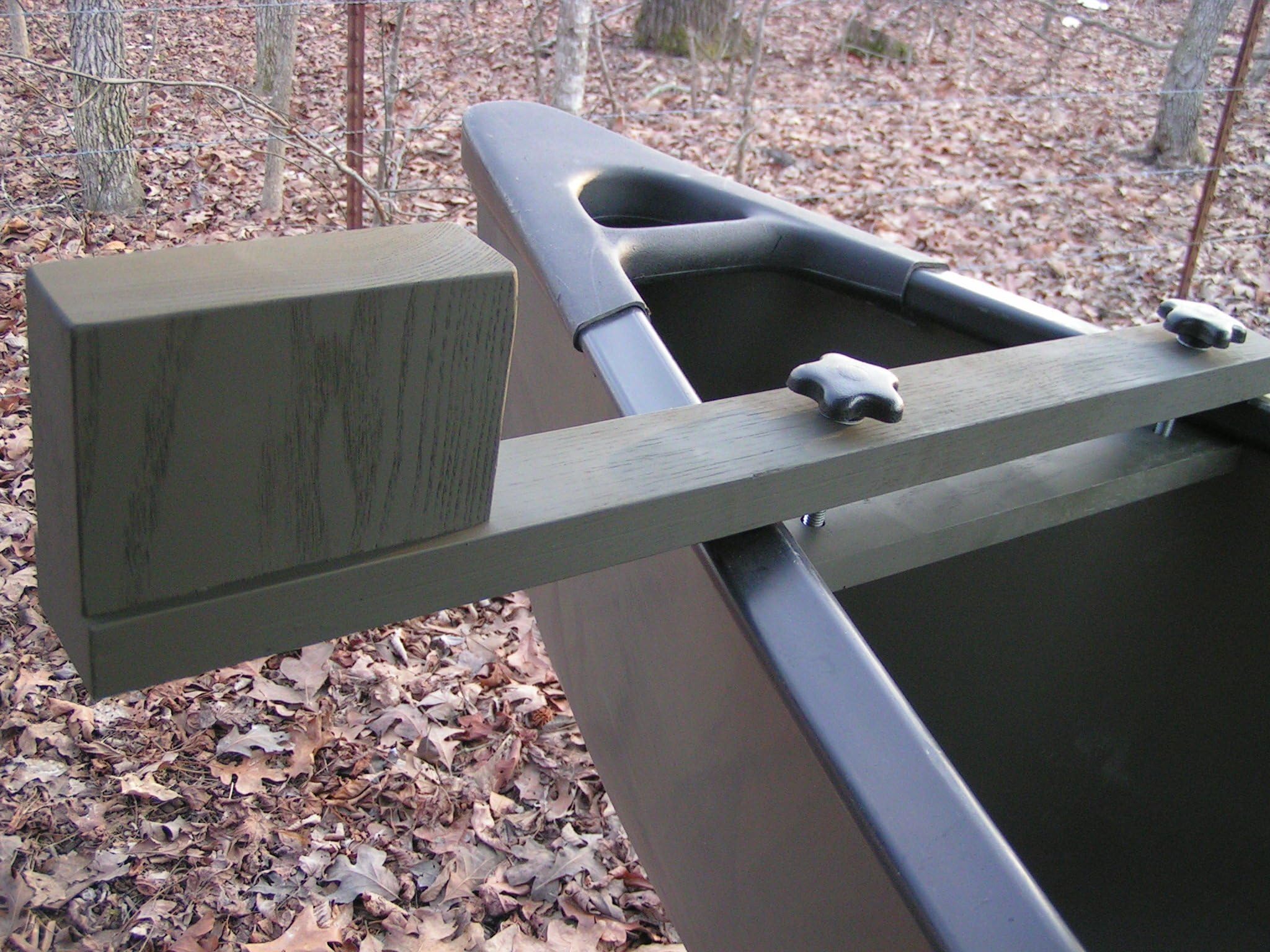 Canoe Trolling Motor Mount Bracket - Olive Drab Finish