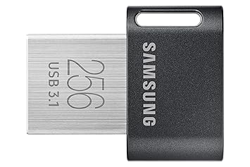 SAMSUNG MUF-256AB/APC FIT Plus 256GB - 300MB/s USB 3.1 Flash Drive, Black/Sliver