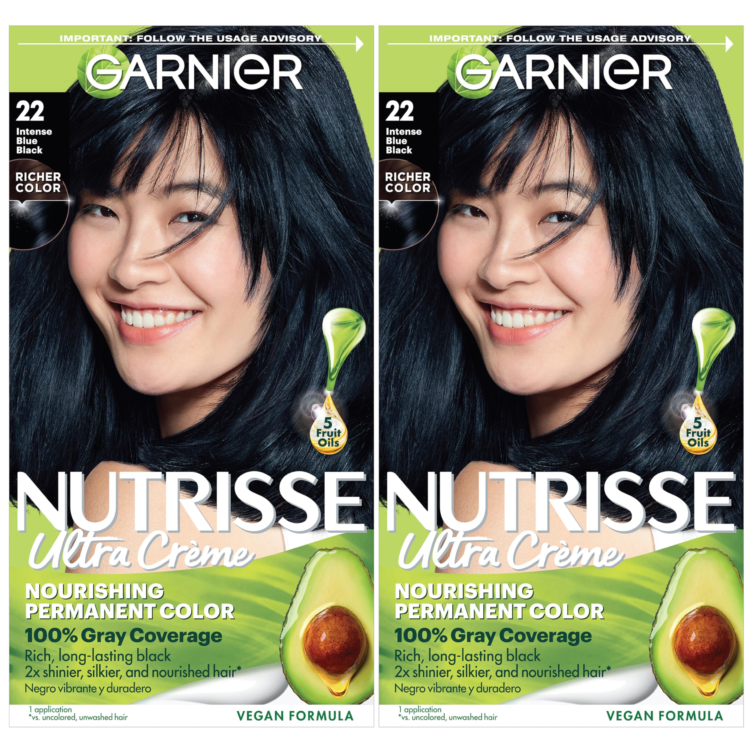 Garnier Nutrisse Ultra Crème 22 Intense Blue Black