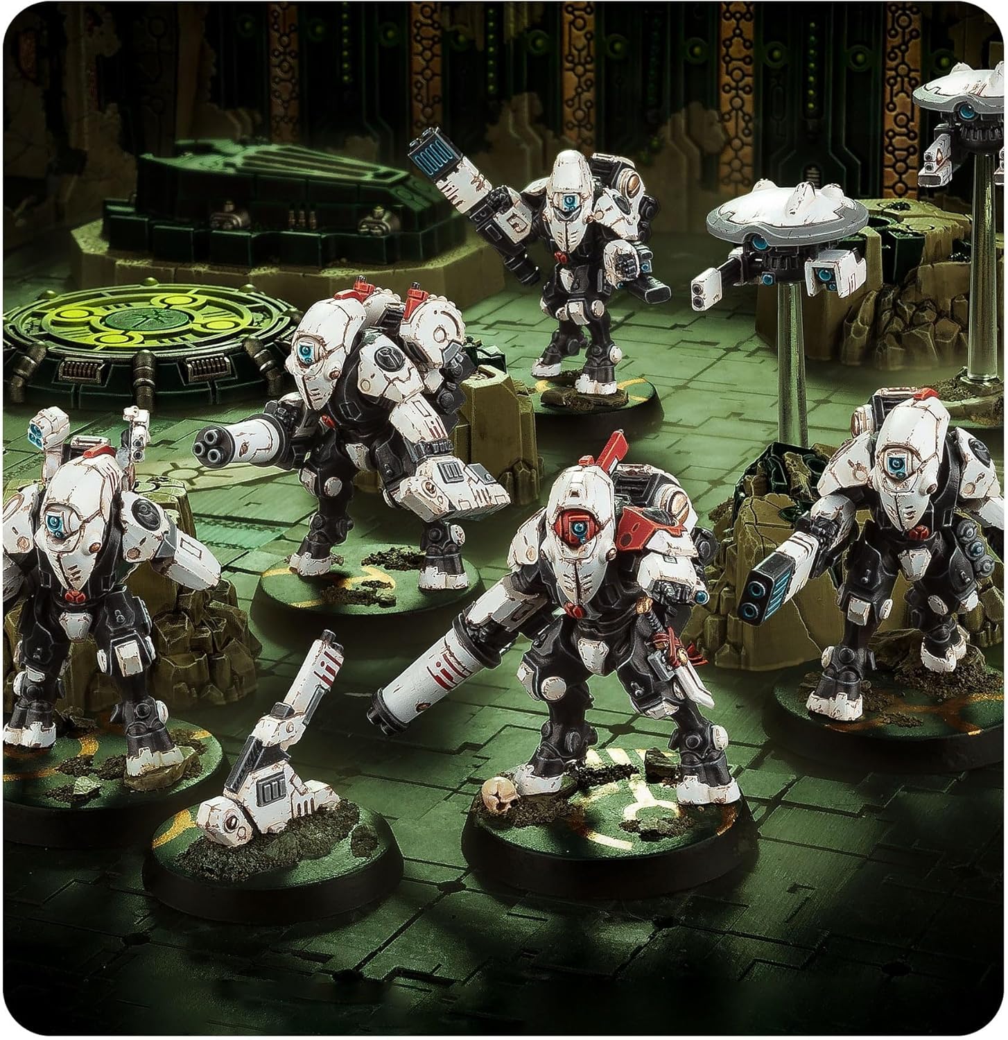 Games Workshop Kill Team XV26 Stealth Battlesuits Miniatures Set, T’au Empire Multipart Plastic Models for Warhammer 40,000 and Kill Team