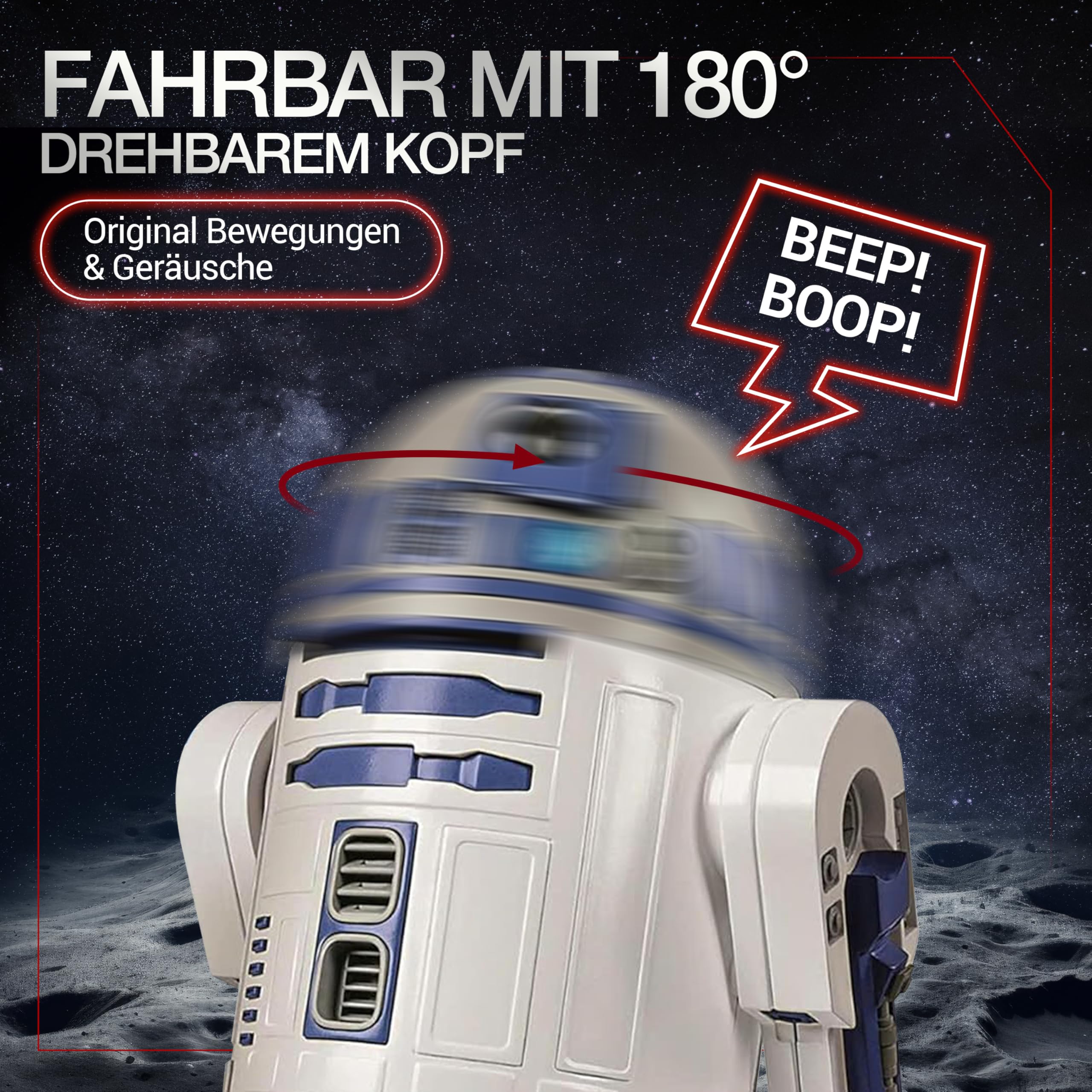 Star Wars R2-D2 Roboter - Bausatz mit über 50 Teilen für Kinder ab 8 Jahren | Inkl. App zur Programmierung - Lernspielzeug mit MINT-Ansatz - 59457 von Clementoni