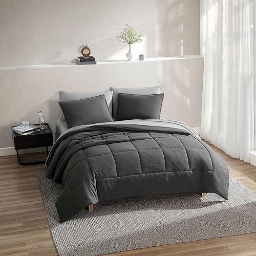 Miniatura 9 de UGG 32545 Devon - Juego de edredón de 2 piezas, tamaño individual, individual XL, suave y lujoso, con una funda de almohada, acogedor, cómodo,