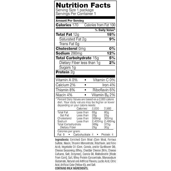 Cheetos Crunchy Cheese Flavored Snacks, 1 Ounce (Pack of 44)