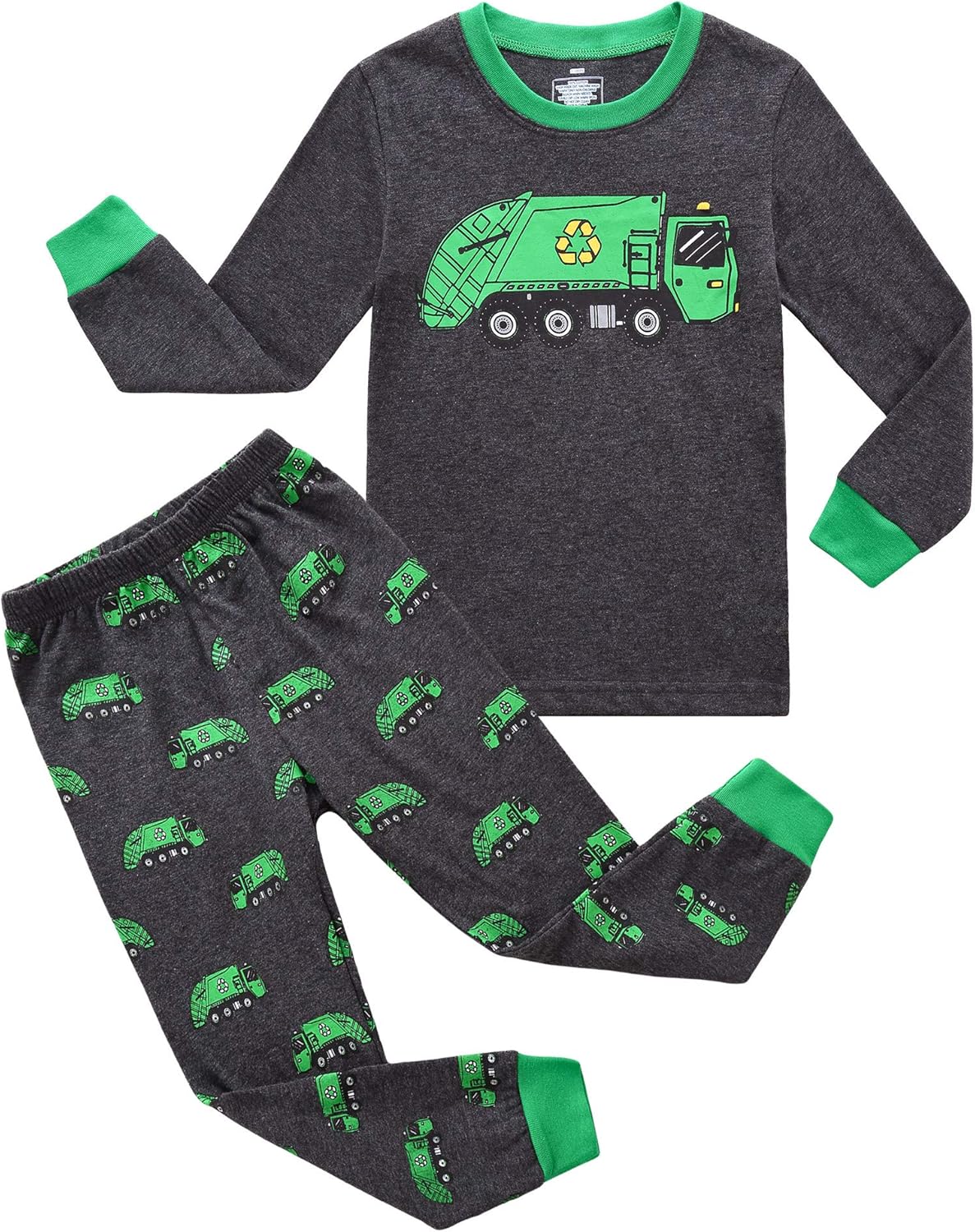 RKOIAN Little Boys Long Sleeve Pajamas Sets Toddler 100% Cotton Pjs Kids Sleepwears
