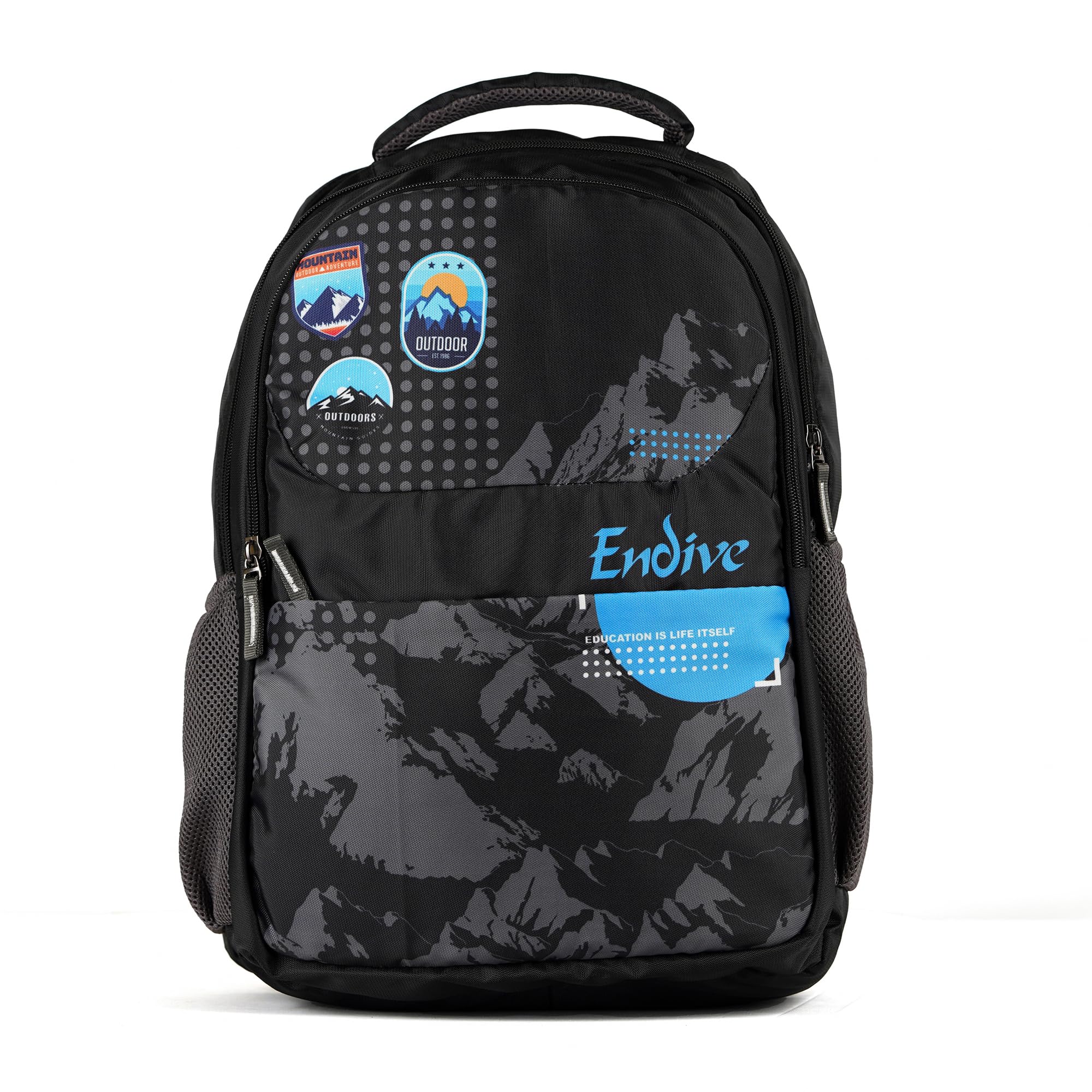 Endive Casual Laptop Backpack/Office Bag/School Bag/College Bag/Travel Backpack 32 L- Mountain (Black) (B0C6L3M8F3) Amazon Price History, Amazon Price Tracker