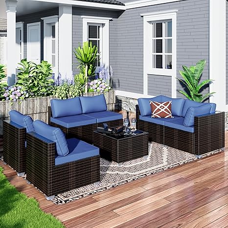 JORVIMAX Patio Furniture Set AllWeather Outdoor Sectional