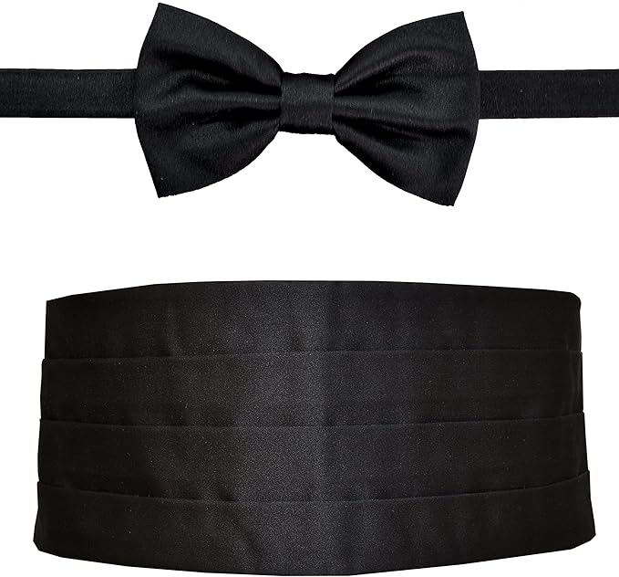 Papillon oversize in velluto nero FERUCCI da uomo - già annodato - Italia