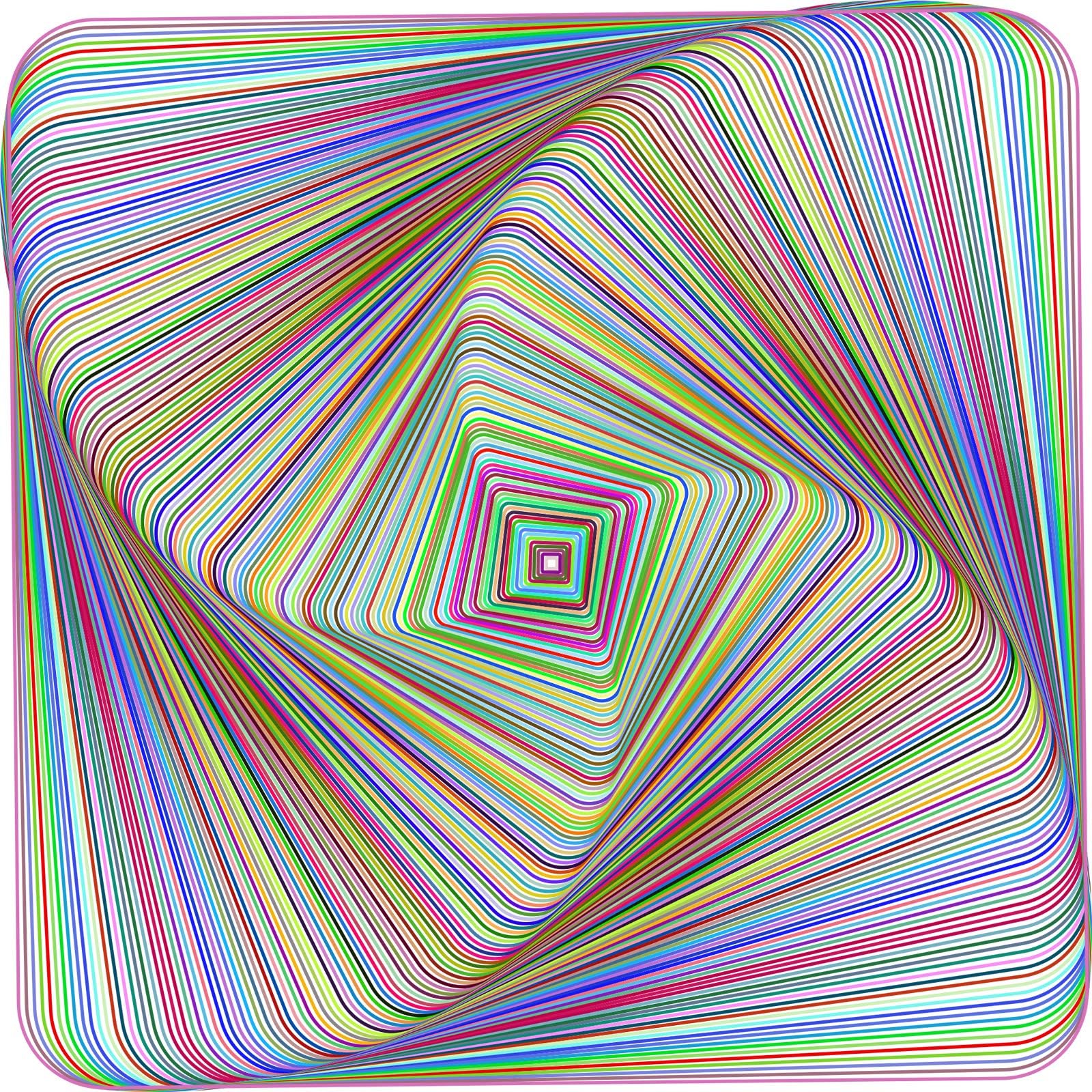 Bgraamiens Puzzle-Twisted 3D Colorful squares-1000 Pieces Square Puzzle Color Challenge Jigsaw Puzzles for Adults