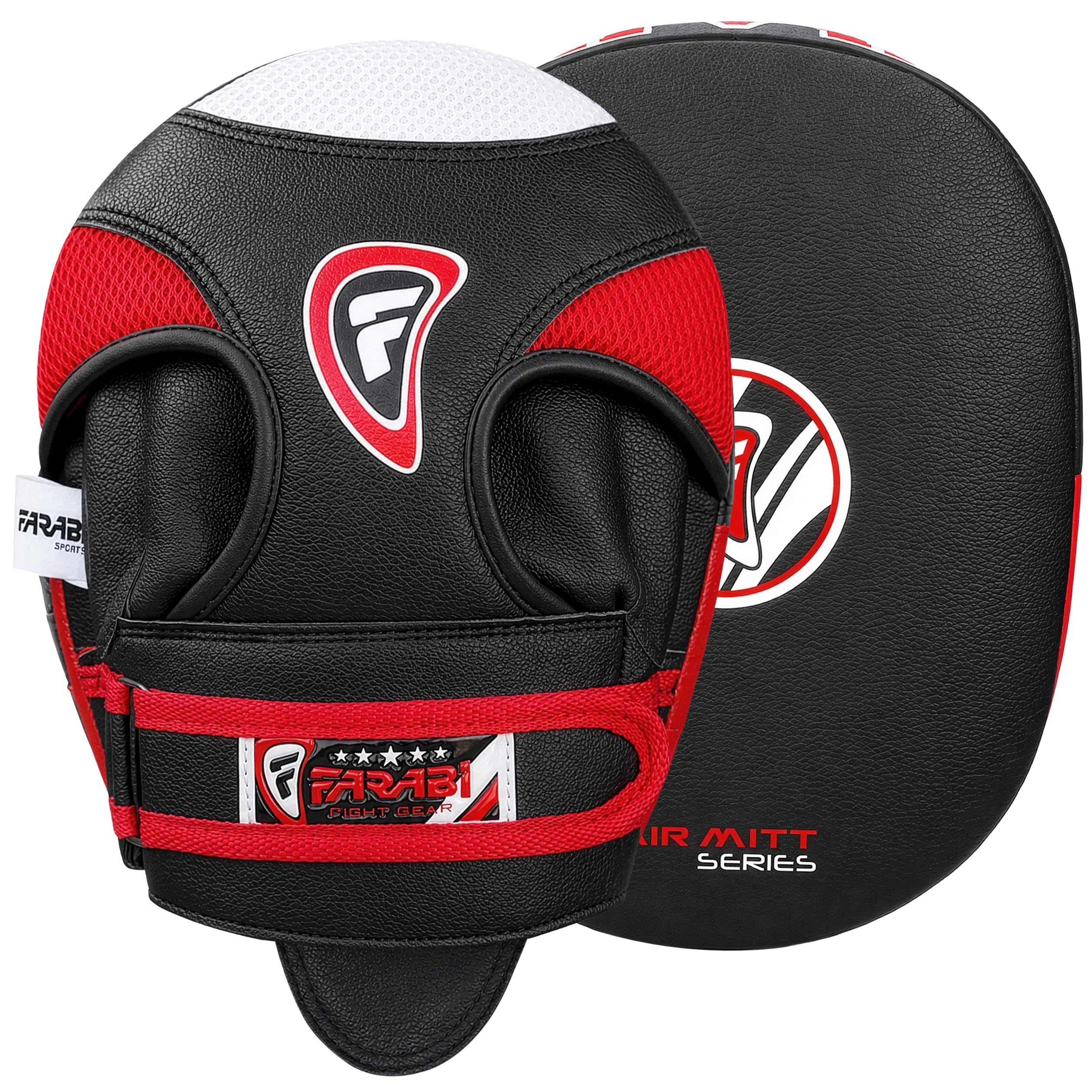 Farabi Sports pratzen Boxen Echtes Leder Air Boxen Mitts MMA Muay Thai Punching Kickboxen handpratzen Kommt mit Paar