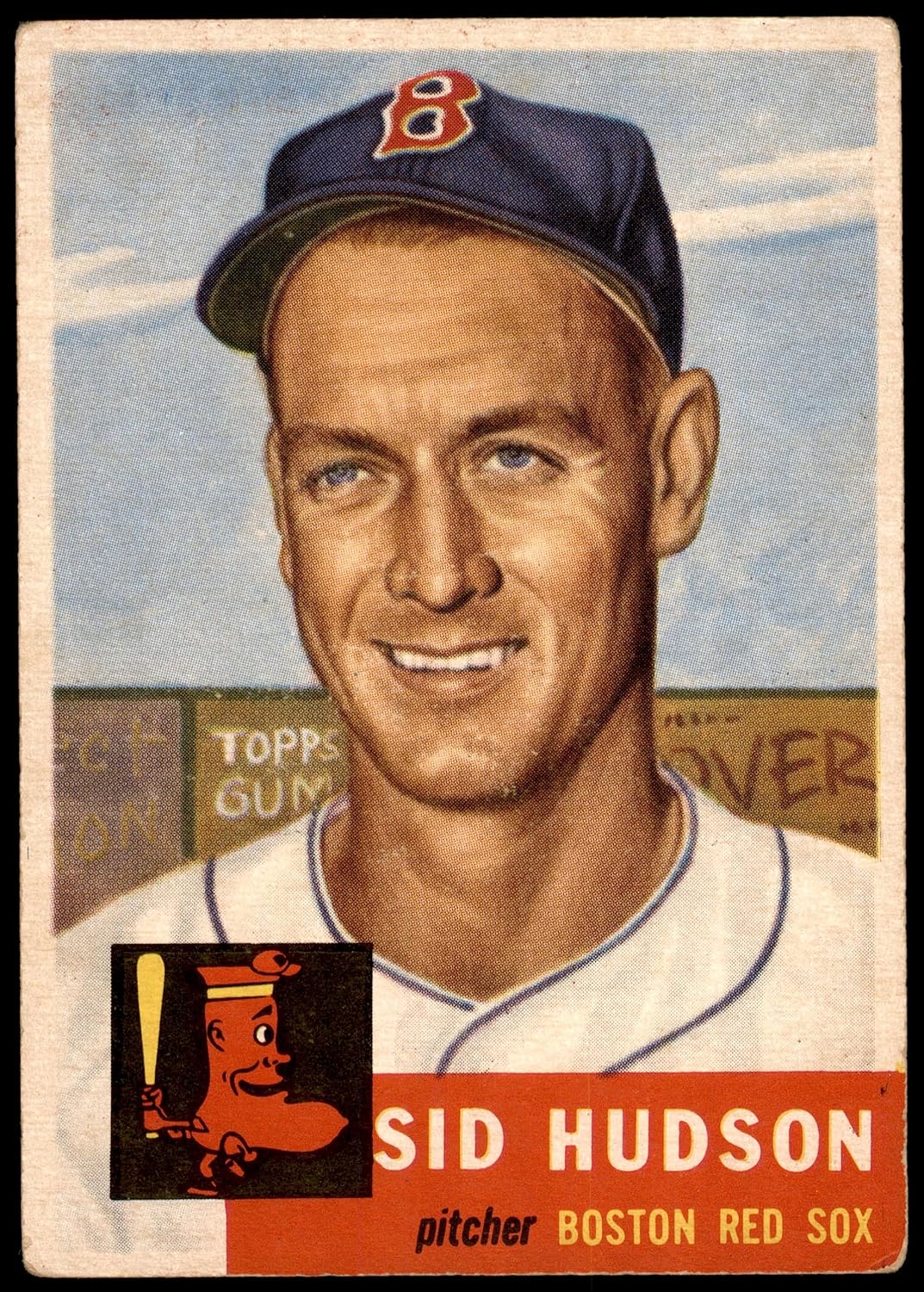 1953 Topps #251 Sid Hudson Boston Red Sox (Baseball Card) VG Red Sox