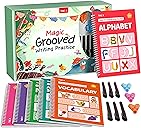 TIME X Magic Grooved Writing Practice Books, Reusable Handwriting Practice Books, Groove Workbooks, Handwriting Practice for Kids 3 +, Large Writing Practice Books (Practice 6-Books)