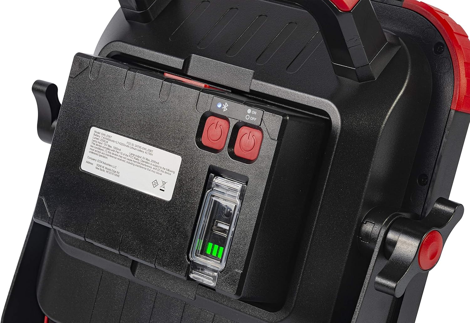 Rеvіеw Gardner Bender GWL-20BT 20 watt LED Portable Bluetooth Speaker Work Light, Black and Red