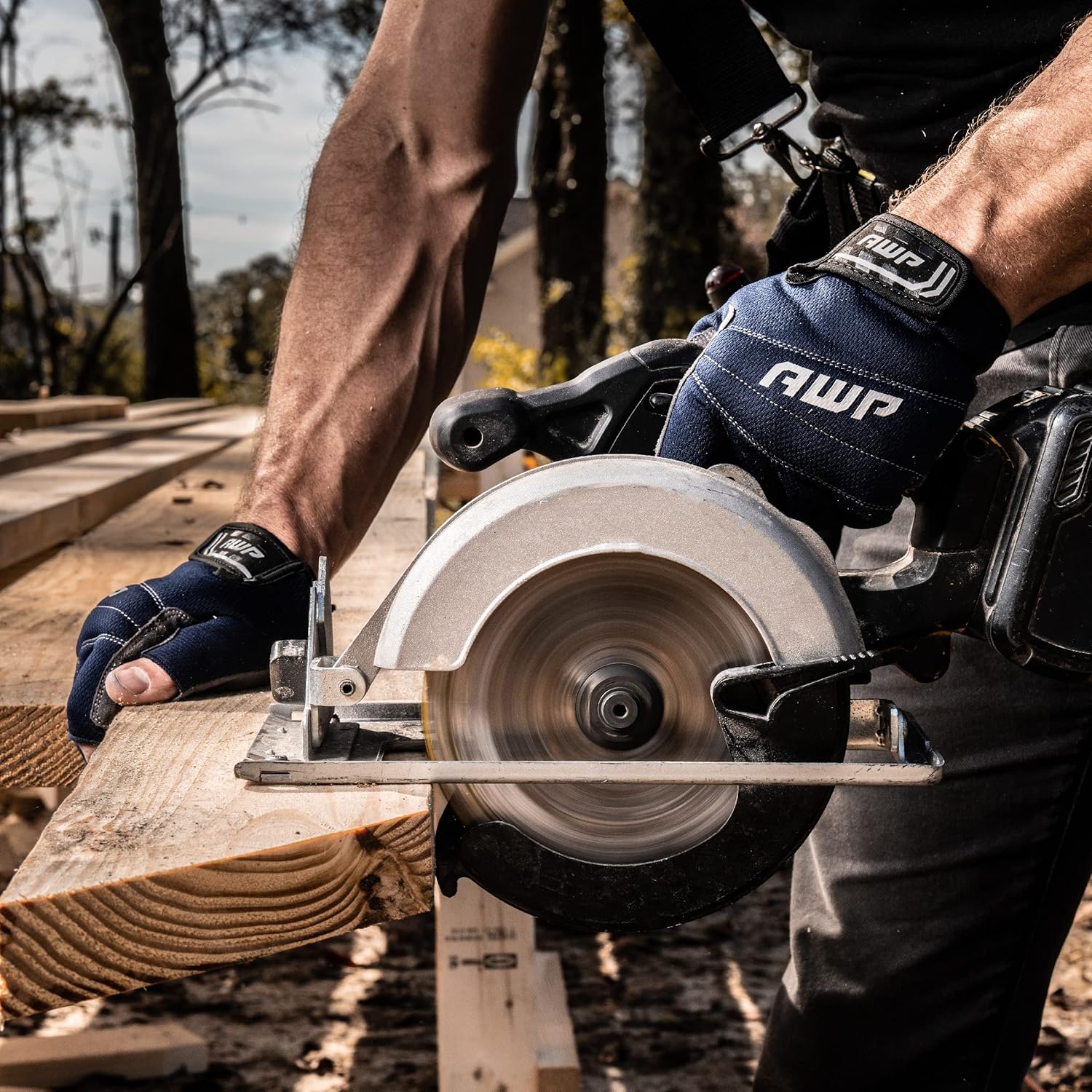 AWP Professional Fingerless Work Gloves