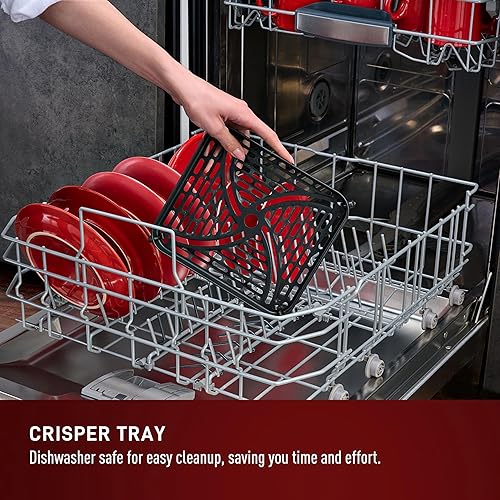 Miniatura 9 de T-fal Freidora de aire infrarroja, 2 veces más rápida que el calentamiento tradicional*, Combo de horno tostador con freidora de aire grande,