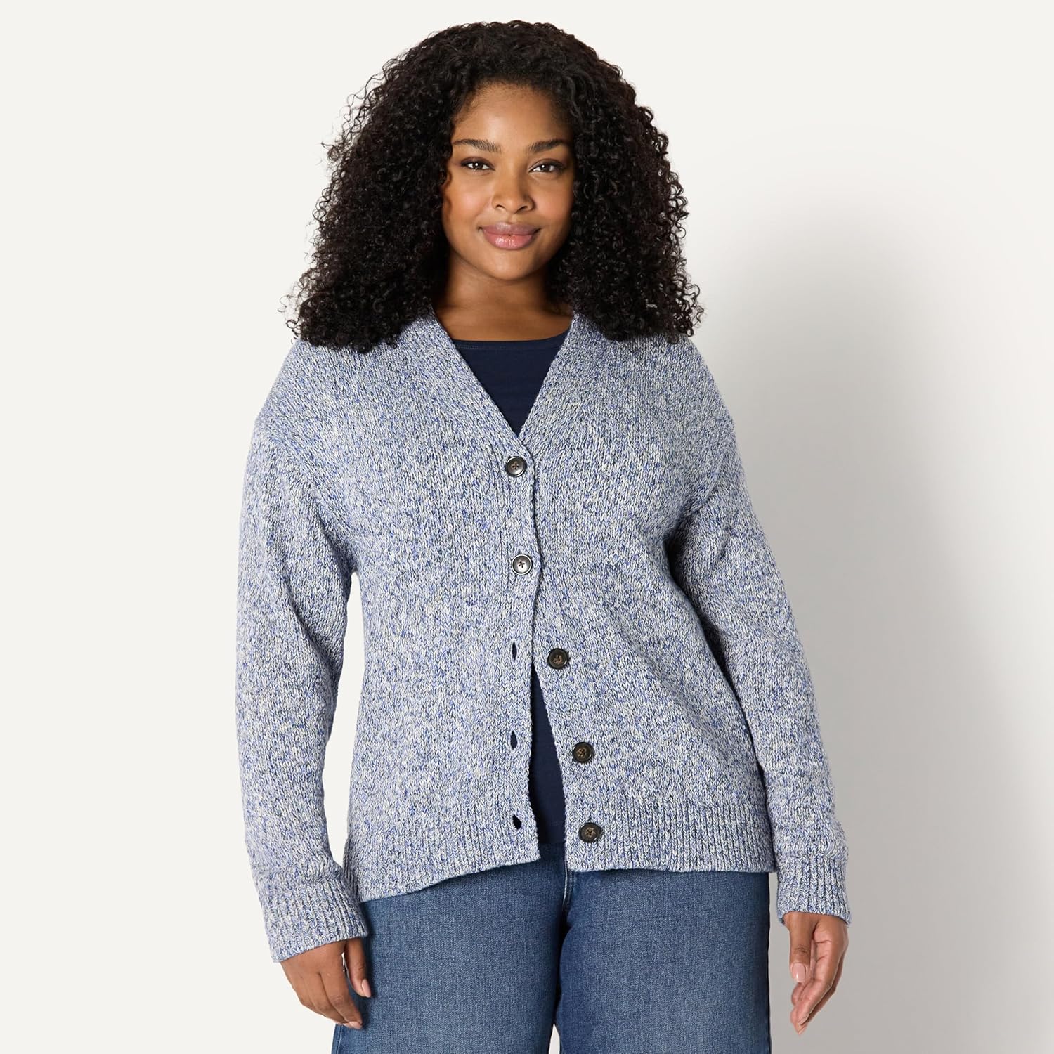 Amazon Essentials Women's Oversized-Fit Multi-Color Heavyweight Button-Up Cardigan - Image 6