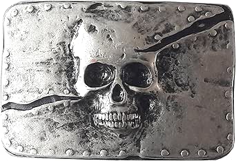 Boucle de ceinture Tête de Mort, Born to be wild, modèle Linzell &n Boucle de ceinture Tête de Mort, Born to be wild, modèle Linzell &n