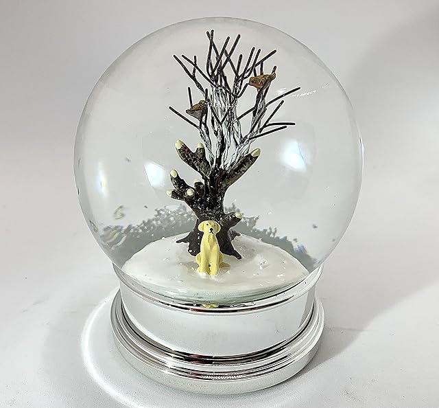 Heaven Sends Golden Labrador Christmas Snow Globe